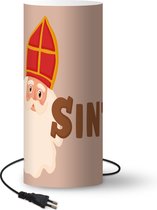 Lamp - Nachtlampje - Tafellamp slaapkamer - Sinterklaas - Chocolade - Sint - Kinderen - Jongens - Meisjes - Kind - 70 cm hoog - Ø29.6 cm - Inclusief LED lamp - Kinderlamp