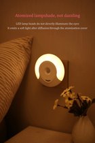 BOTC LED Nachtlampje Stopcontact - Eu plug - Twee modi: altijd aan of inductief - Nacht Lamp plug-in/stopcontact - voor kinderen, babykamer nachtlamp led, wandlamp, met schemeringssensor - 1 
