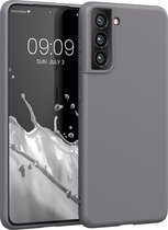 kwmobile telefoonhoesje voor Samsung Galaxy S21 - Hoesje voor smartphone - Back cover in steengrijs