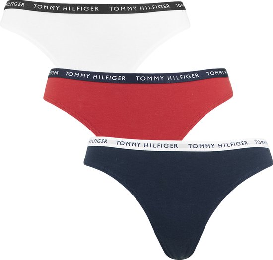 Tommy Hilfiger 3-Pack Dames Strings - Thong - S
