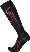 Light weight Oxi-jet compression long running sock black/pink L