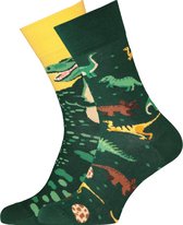 Toffe Sokken - Gekke Sokken - Leuke Sokken - The Dinosaurs - Maat: 43 t/m 46