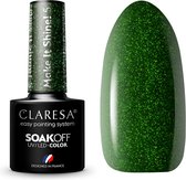 Claresa UV/LED Gellak Make It Shine! #5 - Glitter, Groen - Glitters - Gel nagellak