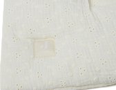 Jollein - Boxkleed Embroidery (Ivory) - Katoen - Speelkleed Baby - 75x95cm