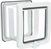 Trixie 4-weg Kattenluik met Tunnel - Wit - 24 x 28 cm