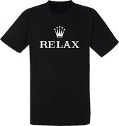 Relax Rolex | Kinder T-shirt 104 | Zwart | Horloge | Geld | Miljonair
