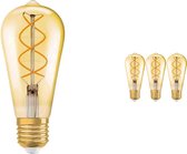 Voordeelpak 4x Osram Vintage 1906 LED E27 Edison 5W 820 Goud | Zeer Warm Wit - Vervangt 25W