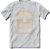 40 Jaar Legendarisch Gerijpt T-Shirt | Okergeel - Ivoor | Grappig Verjaardag Cadeau | Dames - Heren | - Licht Grijs - Gemaleerd - XL