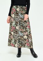 LOLALIZA Maxi rok - Zwart - Maat XL