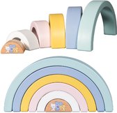 Rubo Toys Woezel En Pip Baby Houten Regenboog