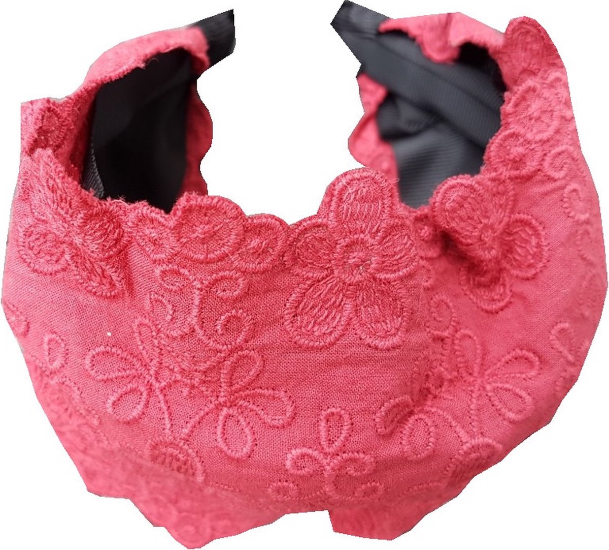 Diadeem Borduur Patroon Stof Rood