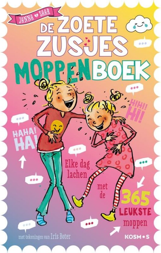Boek: De Zoete Zusjes moppenboek, geschreven door Hanneke de Zoete
