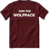 Saitama T-Shirt | Join the wolfpack Crypto ethereum Heren / Dames | bitcoin munt cadeau - Burgundy - M