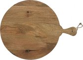 Tapasplank  - houten broodplank met touw  - 50 cm rond