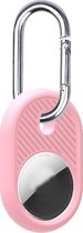 Apple AirTag Hoesje - Mobigear - Circle Serie - TPU Sleutelhanger - Pink - Hoesje Geschikt Voor Apple AirTag