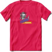 Fishing Equipment - Vissen T-Shirt | Grappig Verjaardag Vis Hobby Cadeau Shirt | Dames - Heren - Unisex | Tshirt Hengelsport Kleding Kado - Roze - XXL