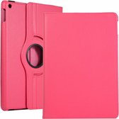 Mobigear Tablethoes geschikt voor Apple iPad 7 (2019) Hoes | Mobigear DuoStand Draaibare Bookcase - Magenta