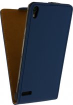 Mobi Ultra Slim Flip case Ascend P6 Blue