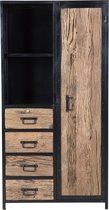 Raw collection sleeper wooden cabinet 90x35x176-cair001bpc