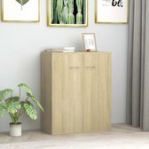 Decoways - Dressoir 60x30x75 cm spaanplaat sonoma eikenkleurig