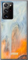 6F hoesje - geschikt voor Samsung Galaxy Note 20 Ultra -  Transparant TPU Case - Fire Against Water #ffffff