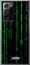 6F hoesje - geschikt voor Samsung Galaxy Note 20 Ultra -  Transparant TPU Case - Hacking The Matrix #ffffff