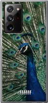 6F hoesje - geschikt voor Samsung Galaxy Note 20 Ultra -  Transparant TPU Case - Peacock #ffffff