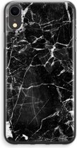 CaseCompany® - iPhone XR hoesje - Zwart Marmer 2 - Soft Case / Cover - Bescherming aan alle Kanten - Zijkanten Transparant - Bescherming Over de Schermrand - Back Cover