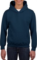 Navy capuchon sweater voor jongens M (140-152)