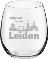 Gegraveerde Drinkglas 39cl Leiden