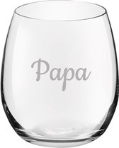 Gegraveerde Drinkglas 39cl Papa