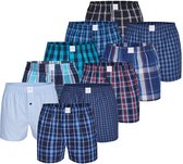MG-1 Wijde Boxershorts Heren 10P D622 + D623 Multipack - Maat  L - Losse boxershort heren