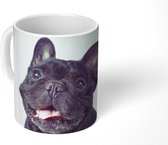 Mok - Franse Bulldog - Zwart - Stoel - 350 ML - Beker