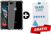 Crystal Backcase Transparant Shockproof Hoesje iPhone 6/6s - Gratis Screen Protector - Telefoonhoesje - Smartphonehoesje