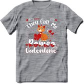 They Call Me Romeo - Valentijn T-Shirt | Grappig Valentijnsdag Cadeautje voor Hem en Haar | Dames - Heren - Unisex | Kleding Cadeau | - Donker Grijs - Gemaleerd - XL