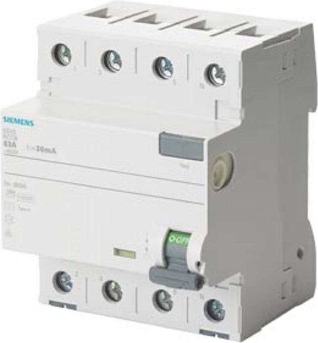 Siemens 5SV34446LA01 Aardlekschakelaar 40 A 0.1 A 400 V