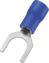 TRU COMPONENTS 745338 Vorkkabelschoen 1.50 mm² 2.50 mm² Gat diameter=6.5 mm Deels geïsoleerd Blauw 100 stuk(s)