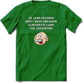 50 jaar geleden T-Shirt | Grappig Abraham 50 Jaar Verjaardag Kleding Cadeau | Dames – Heren - Donker Groen - XXL