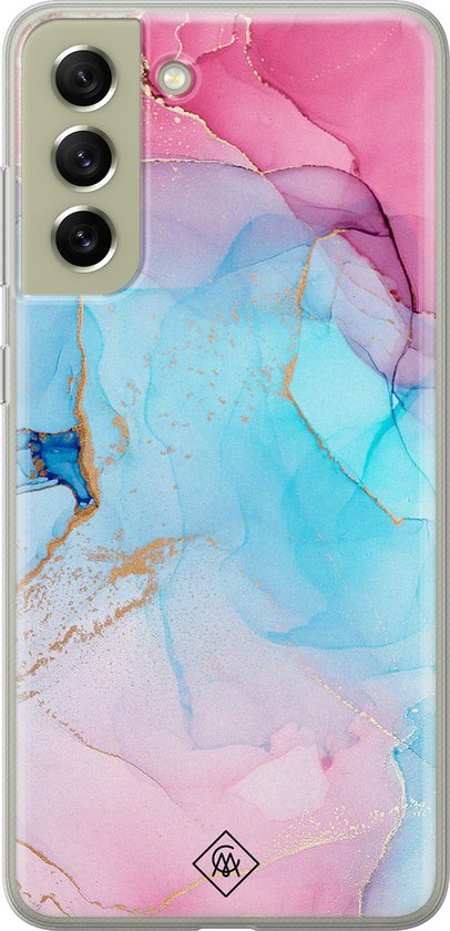 Coque Hydrogel Marbrée Avec Fleurs Pour Samsung Galaxy S21 PLUS - Multicolore