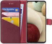 Samsung Galaxy M12 Hoesje - My Style - Flex Wallet Serie - Kunstlederen Bookcase - Bordeaux - Hoesje Geschikt Voor Samsung Galaxy M12
