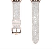 Dux Ducis - Bandje geschikt voor Apple Watch Series 42mm/44mm/45mm  - Sparkle Version - Wit