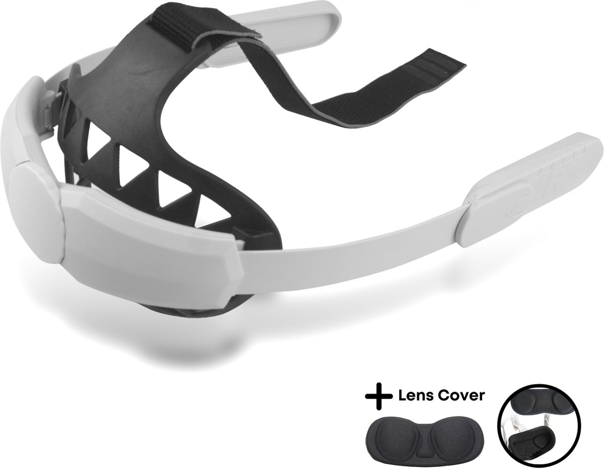 Elite Strap + Link Kabel + Lens Protector - Oculus Quest 2 Accessoires -  Wit - Link Kabel - Geschikt voor Oculus Quest 2 - Merkloos