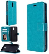 LuxeBass Hoesje geschikt voor Nokia 3.2 hoesje book case turquoise - telefoonhoes - gsm hoes - telefoonhoesjes
