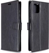 Hoesje geschikt voor Samsung Galaxy M12 hoesje book case zwart van LuxeBass - bookcase - boekhoesje - book case - boek hoesje