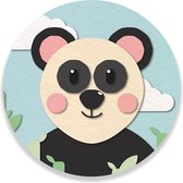 Wandcirkel Panda - Wanddecoratie - Kinderkamer - Babykamer