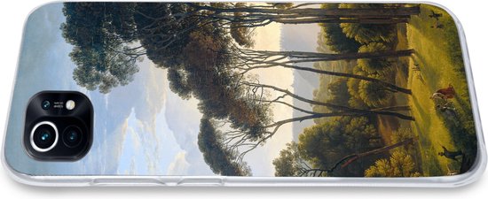Coque Xiaomi Mi 11 - Paysage italien avec pins parasols - Hendrik Voogd - Art - Coque de téléphone en Siliconen