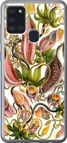 Geschikt voor Samsung Galaxy A21s hoesje - Nepenthaceae - Kunst - Bloemen - Siliconen Telefoonhoesje