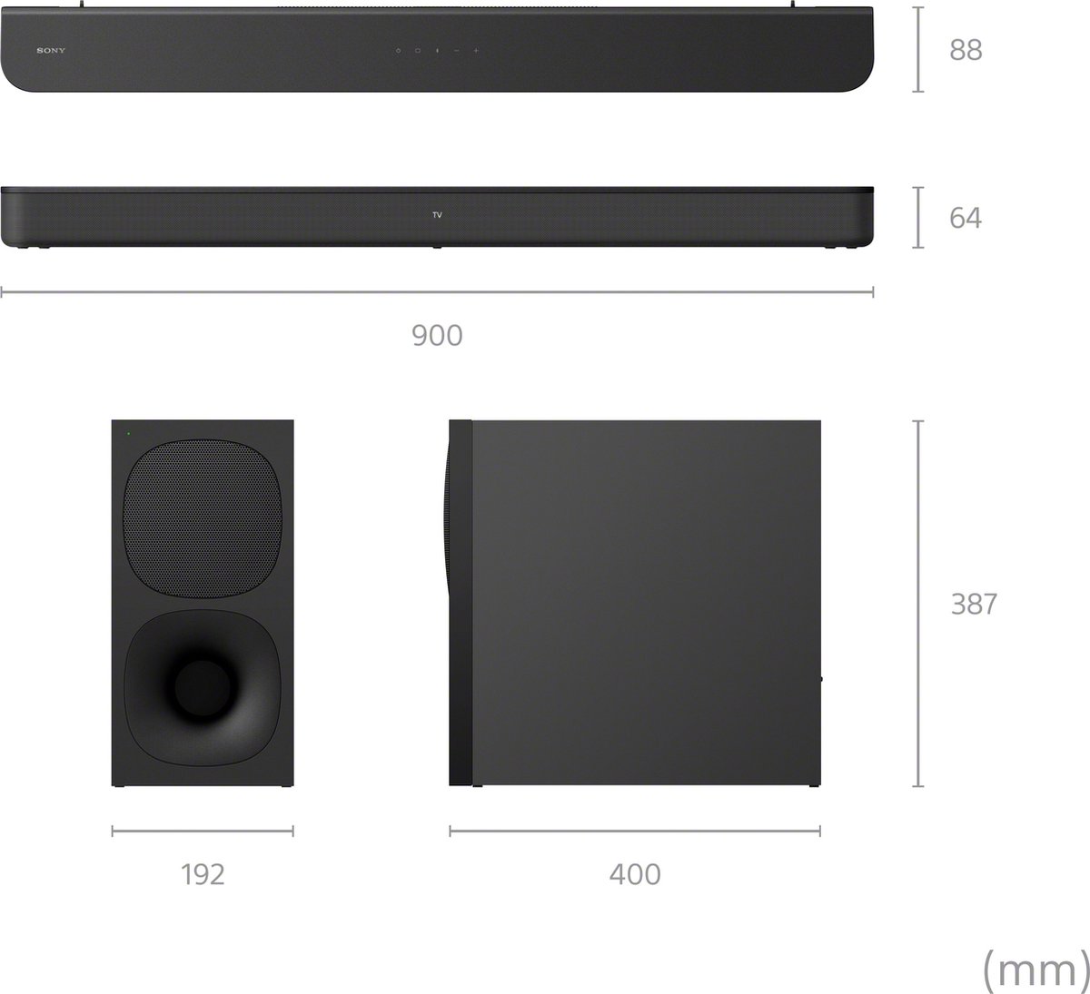 Afbeelding 3 van Sony HT-S400 - Soundbar geschikt voor TV - Met draadloze subwoofer