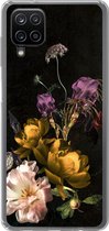Geschikt voor Samsung Galaxy A12 hoesje - Bloem - Patronen - Planten - Siliconen Telefoonhoesje