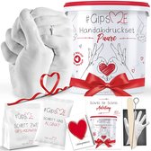 Gips 3D handafdruk set voor volwassenen, alginaat gipsafdrukset, Valentijnsdag cadeau voor partner en koppels, als huwelijksdag, jubileumkado voor hem en haar, kerstcadeau voor vro